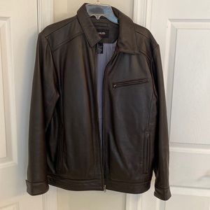 Genuine leather Emanuel Zipper jacket size medium